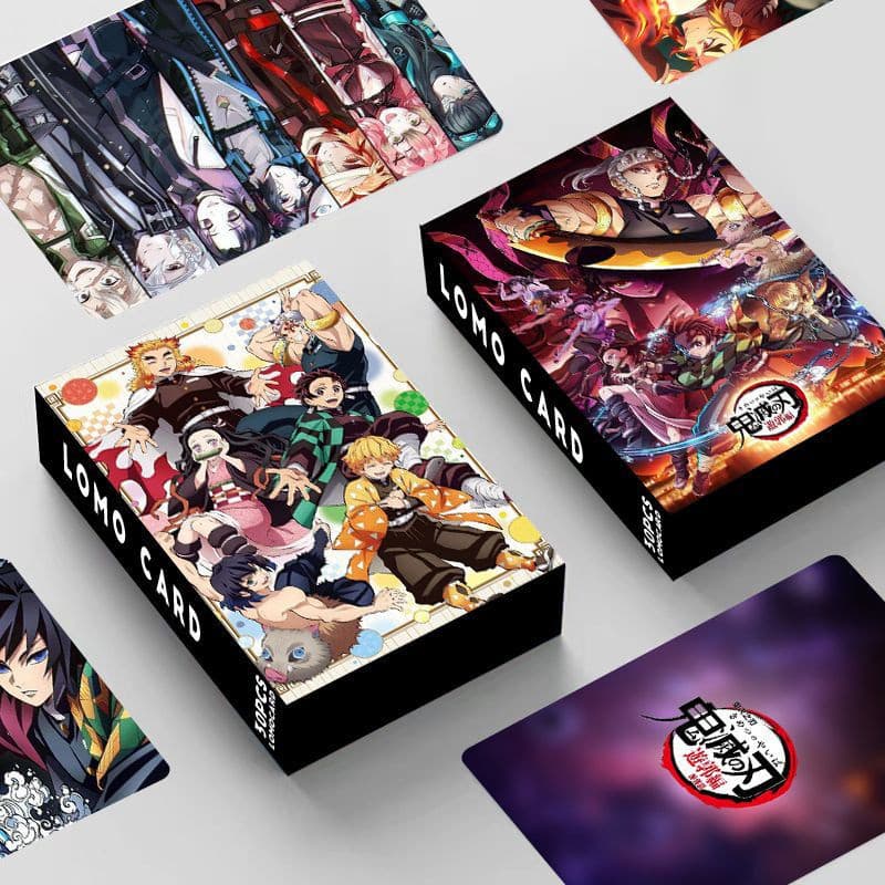 Demon Slayer Cartão Com Estampa Dupla Face Porta 30 Peças/Caixa