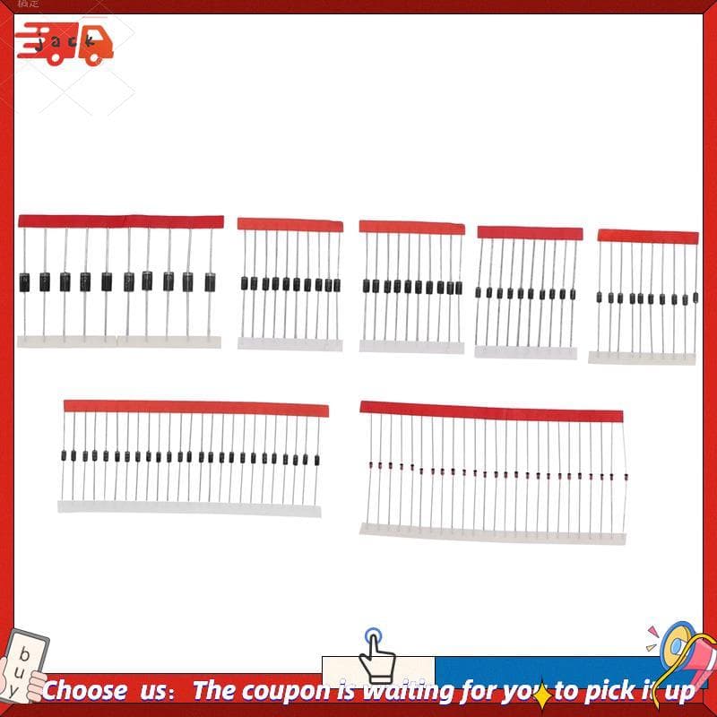 Brs01n4148 1N4007 1N5819 1N5399 1N5408 1N5822 FR107 FR207 Diodo , Pacote De Componentes Eletrônicos , Kit Sortido De