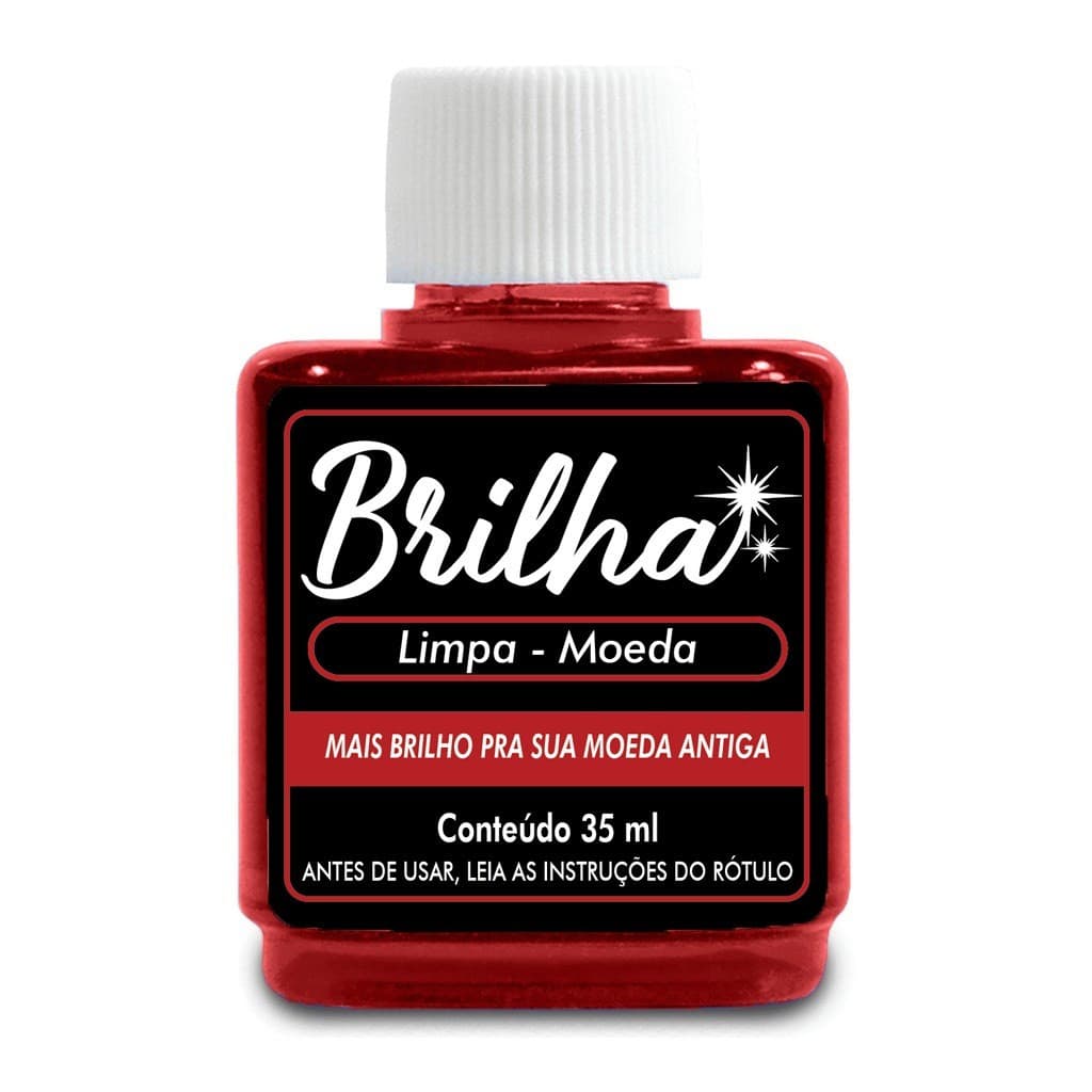 Limpa Moeda Antiga Brilha 35ml - Liquido para Joia de Moeda Antiga
