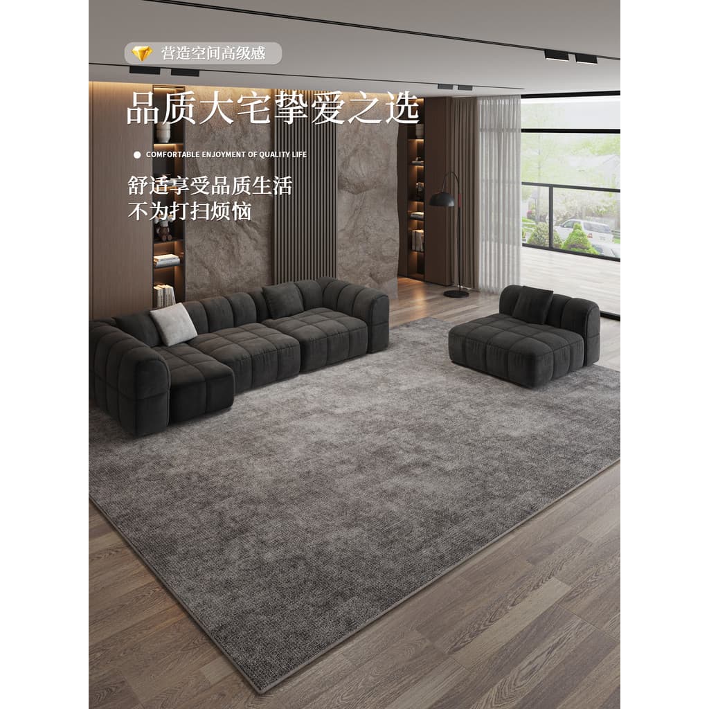 Tapete sala de estar 2026 novo estilo luz luxo High-End cinza impermeável Anti-incrustante quarto cobertor de cabeceira