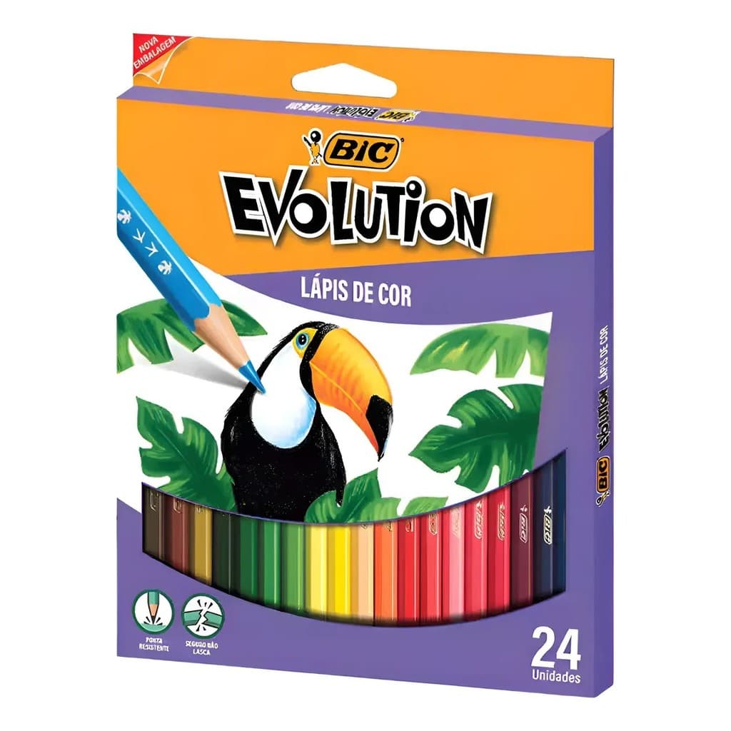 LAPIS DE COR BIC EVOLUTION 24 CORES