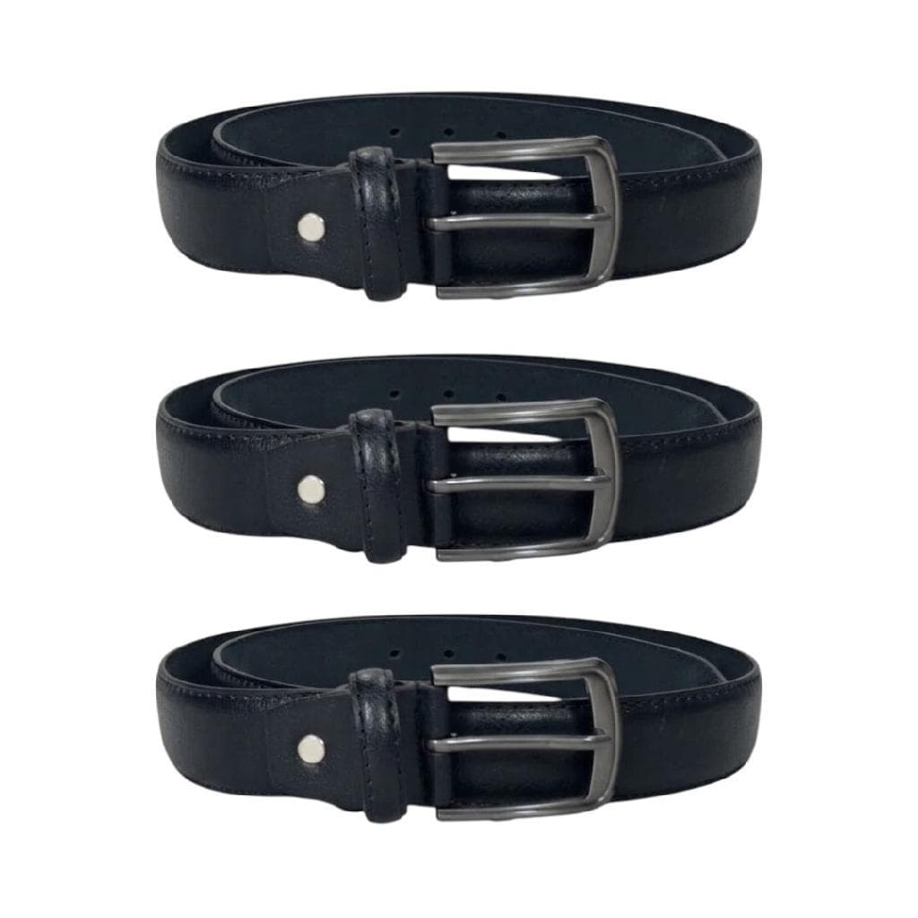 Kit 3 Cintos Masculino Preto Casual E Social Fivela Grafite Esporte Fino Trabalho E Dia A Dia