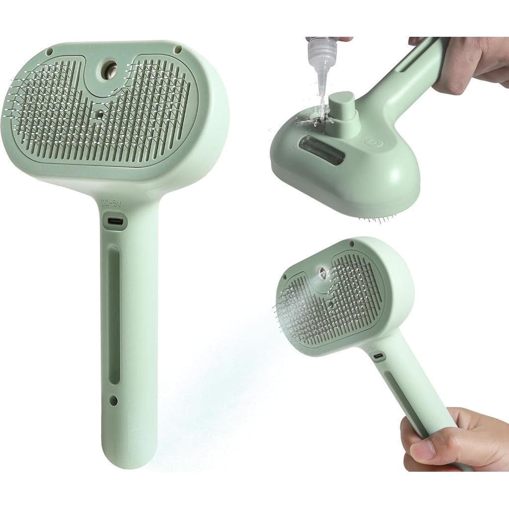 Usado para Spray Antiqueda de Cabelo - Escova a Vapor com Reservatório de Água - Pente para Remoção de Cabelo