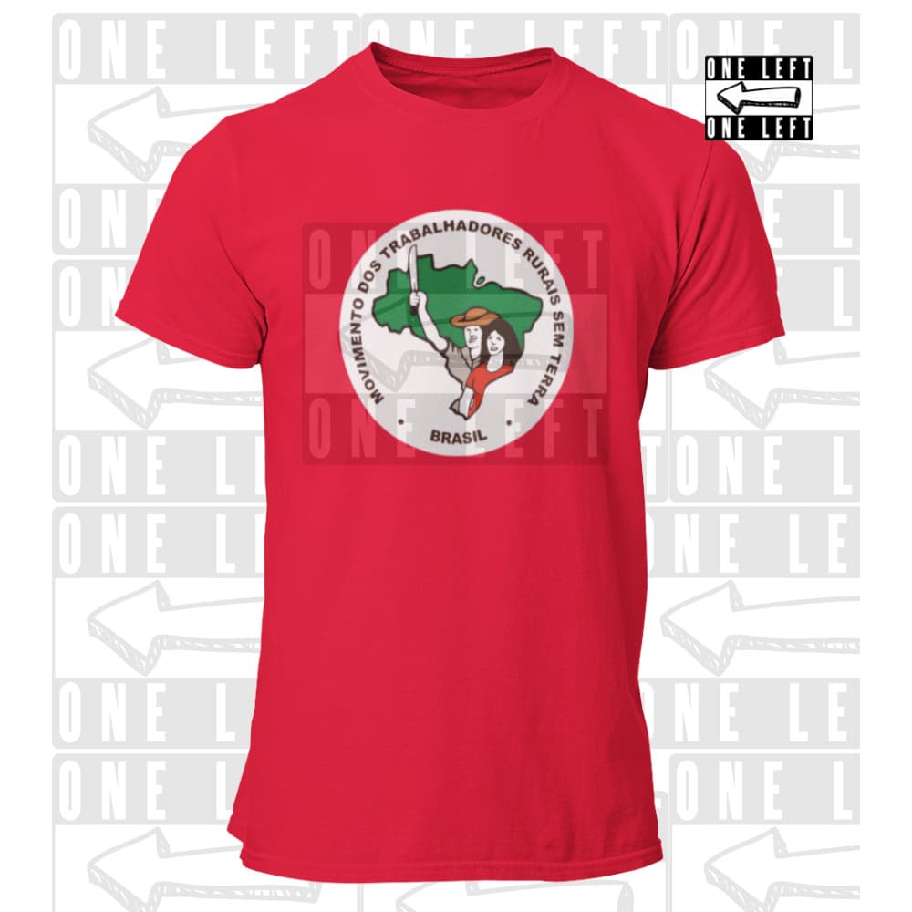 Camiseta Movimento Dos Trabalhadores MST Brasil Camisa 100% Algodão Sem Terra Vamos Juntos Nessa Luta