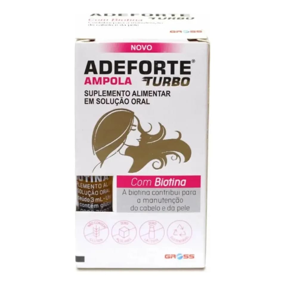 Adeforte Turbo + Biotina 3ml Suplemento Via Oral – Nutrição e Vitalidade