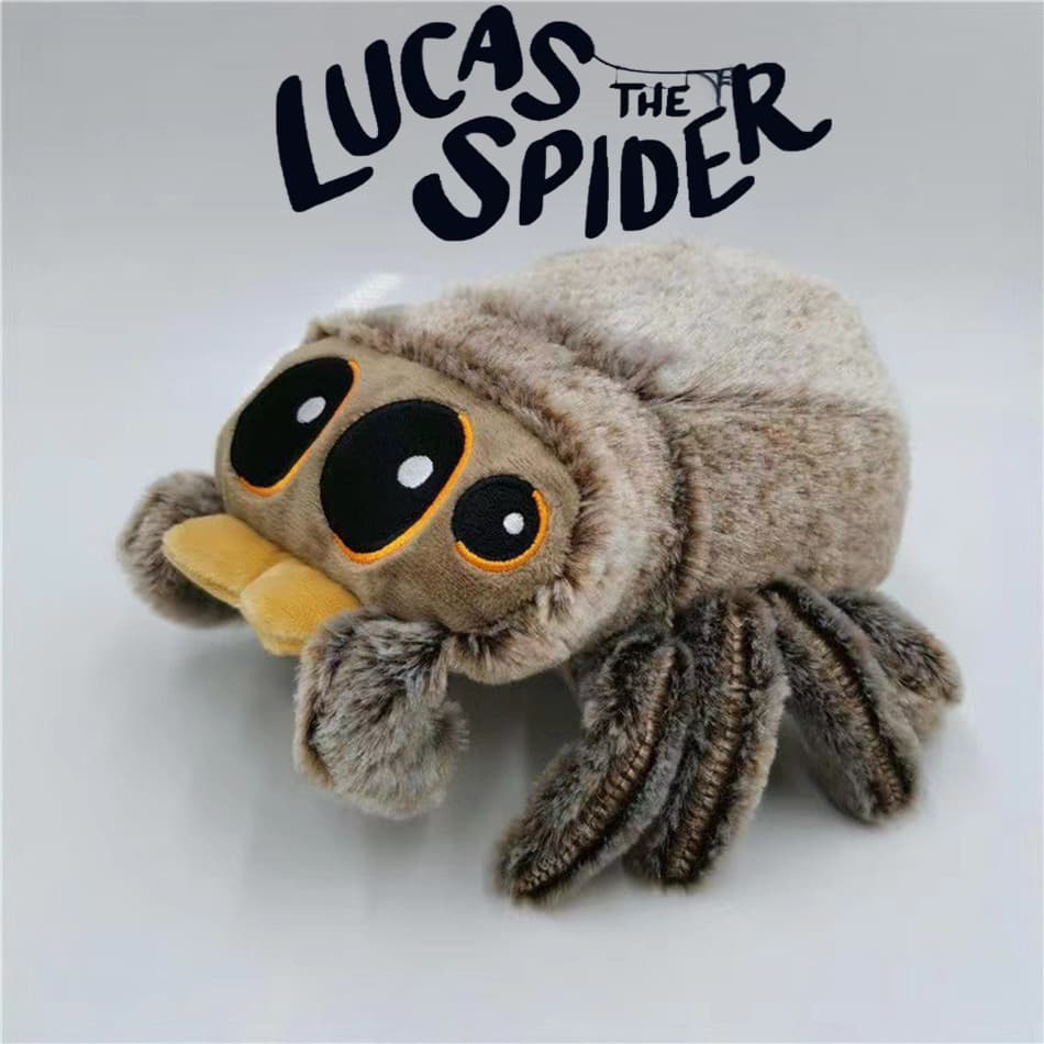 Bichos Macios De Pelúcia Plushies Aranha Brinquedo Preto Pequeno Lucas Simulado Travesseiro Boneca Anime Sala De Jogos D