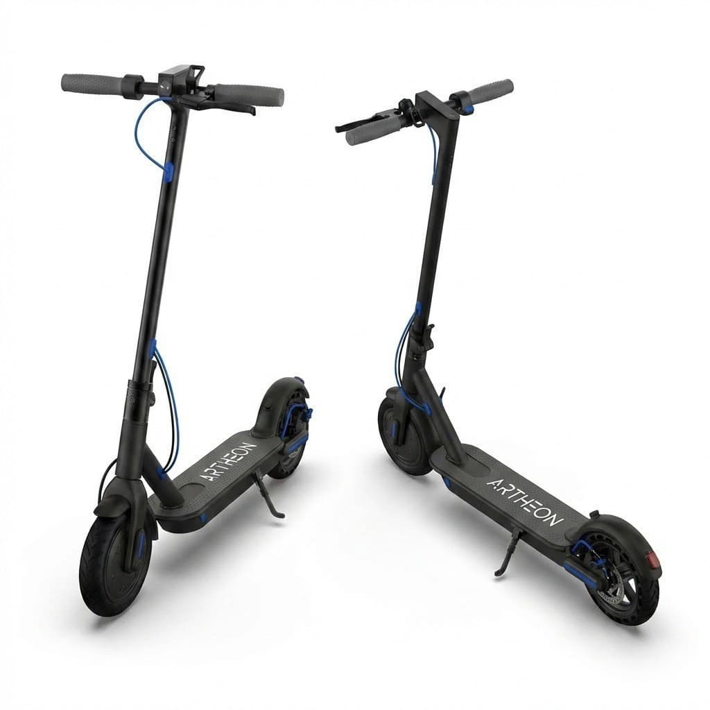 Patinete Eletrico Artheon Pulse 350W Bateria Litio Pneus 8.5 Pol Painel LED Dobravel