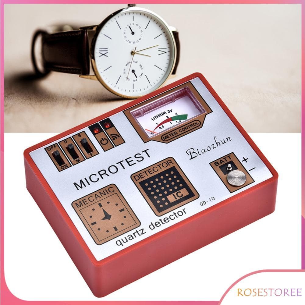 Rosestoree Relógio desmagnetizador reparação ferramenta de desmagnetização/medição da bateria/pulso/máquina testador de