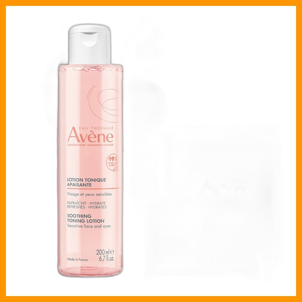 [avene] Loção Tonificante Calmante + Almofadas De Algodão 20pcs , 200ml , 1 Unidade/Coreana/Fórmula Suave Da hitandj