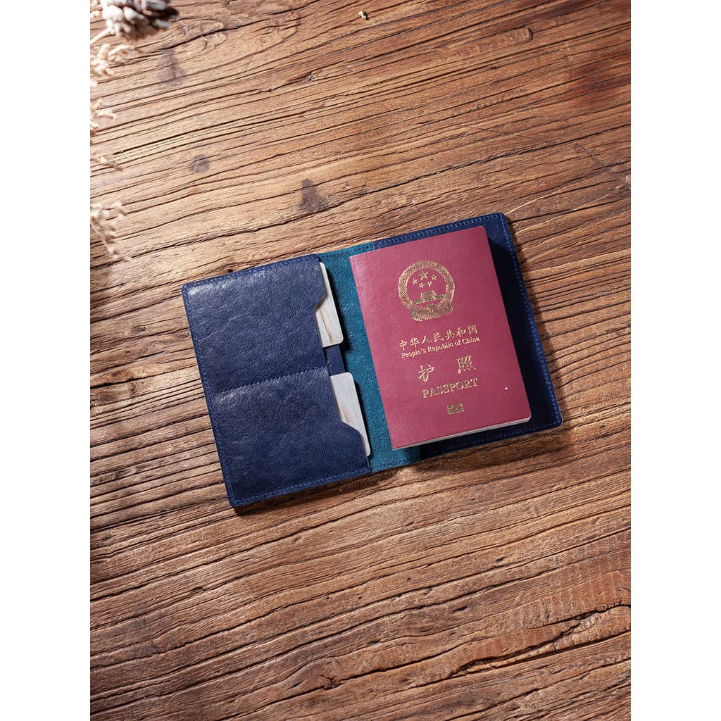 Porta-passaporte de couro de primeira camada, capa protetora multifuncional, porta-cartões de couro Original, bolsa para