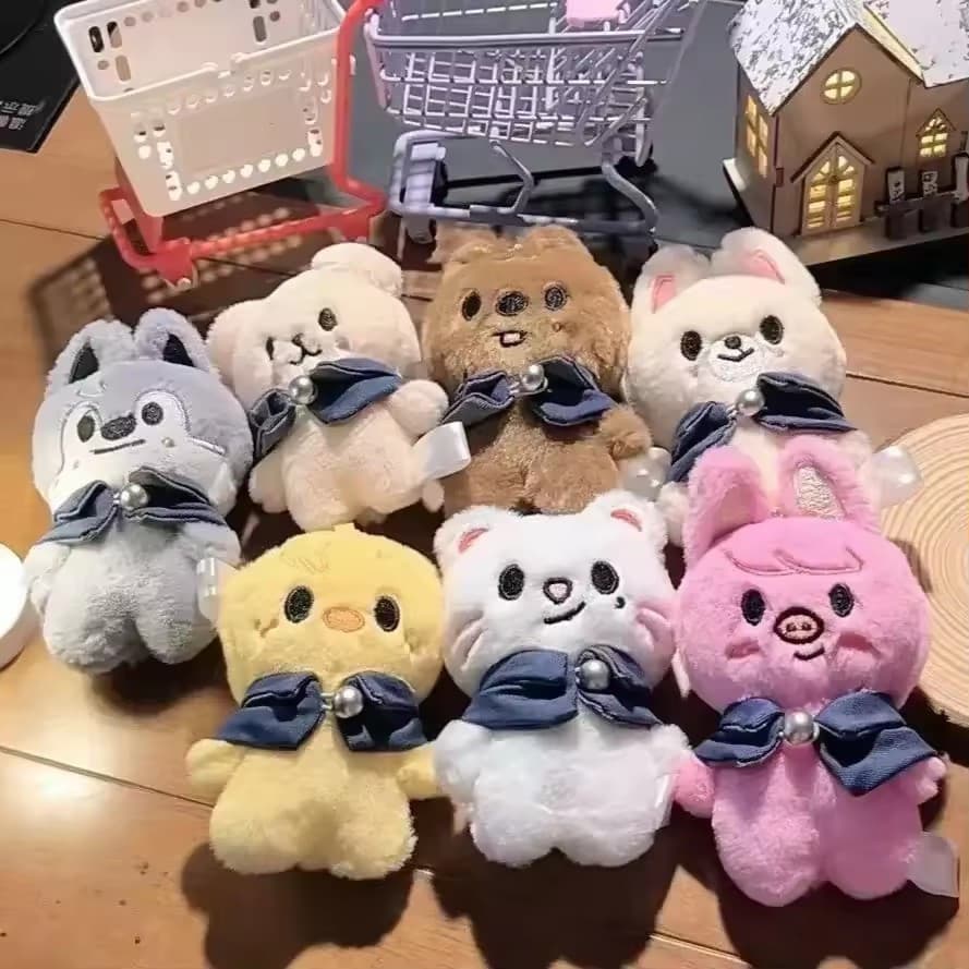 8 Estilo 10cm Skzoo Brinquedo De Pelúcia Kawaii Stray Crianças Dos Desenhos Animados Boneca Animal Decoração Do Quarto P