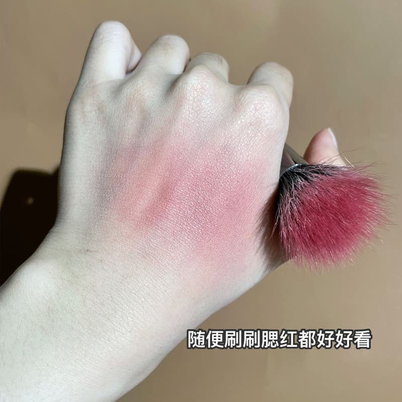 Dot cor escova Blush pequeno bonito Mini olho sombra escova pó solto profissional pincel de maquiagem portátil so