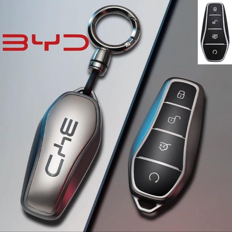 Capa de TPU para Chave Remota de Carro para BYD Atto 3 Dolphin Seal FEK8
