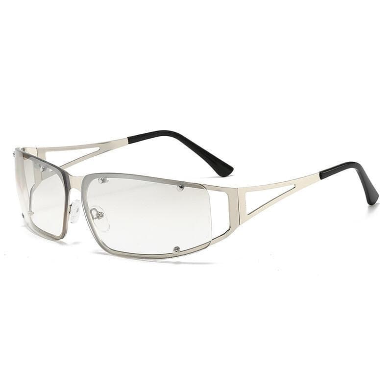 Óculos de Sol Femininos Estilo Y2K, Óculos de Ciclismo e Condução, Óculos de Sol Avant-Garde com Proteção UV400