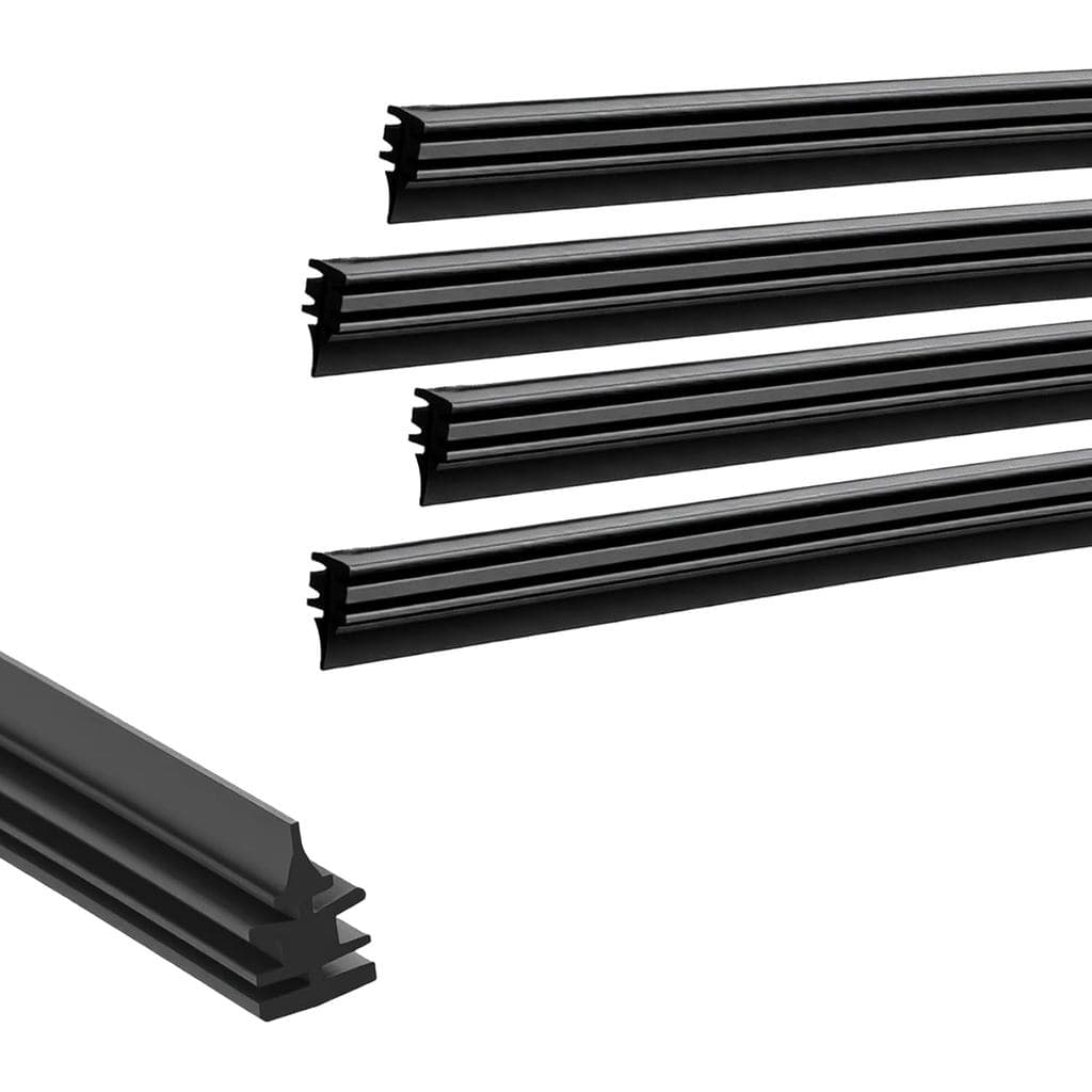 4 Peças de Refil de Borracha para Limpador de Para-brisa, Refil Universal de Borracha Limpador de Para-brisa, Taman