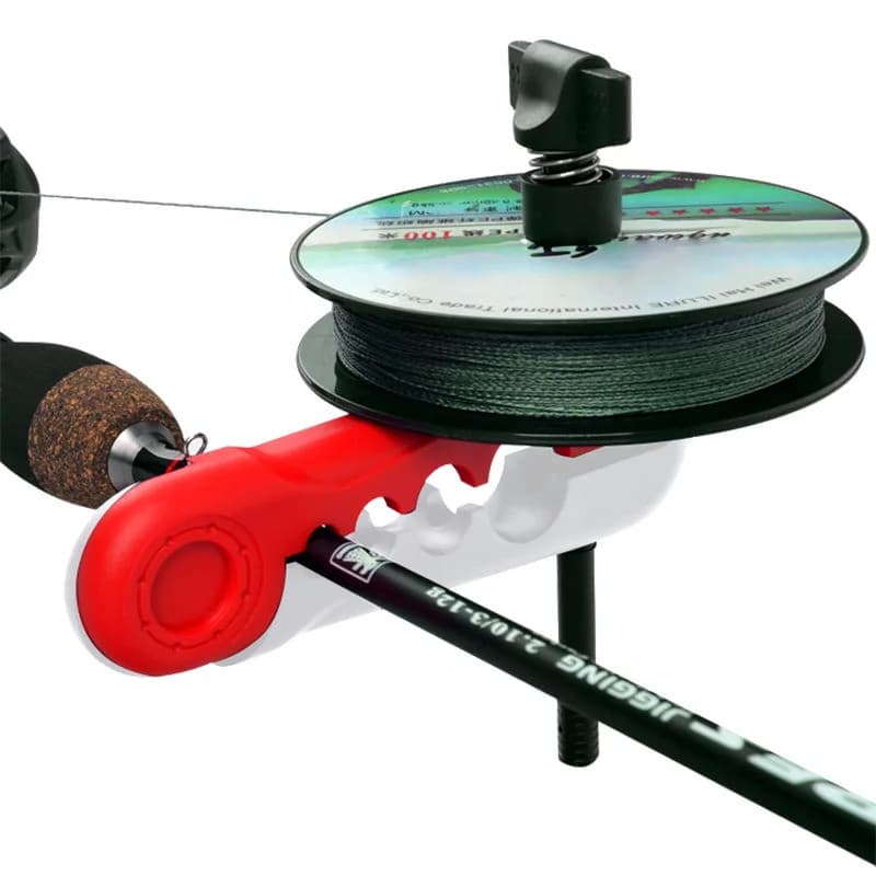 Enrolador de Linha de Pesca Portátil para Molinetes e Carretilhas, Máquina de Enrolar Linha em ABS, Equipamentos de Pesc