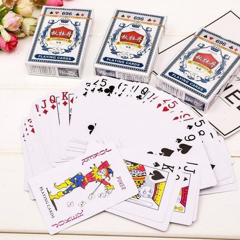 Outono peônia jogando cartas de jogo criativo barato engrossado solitaire entretenimento solitaire luta senhorio jogando