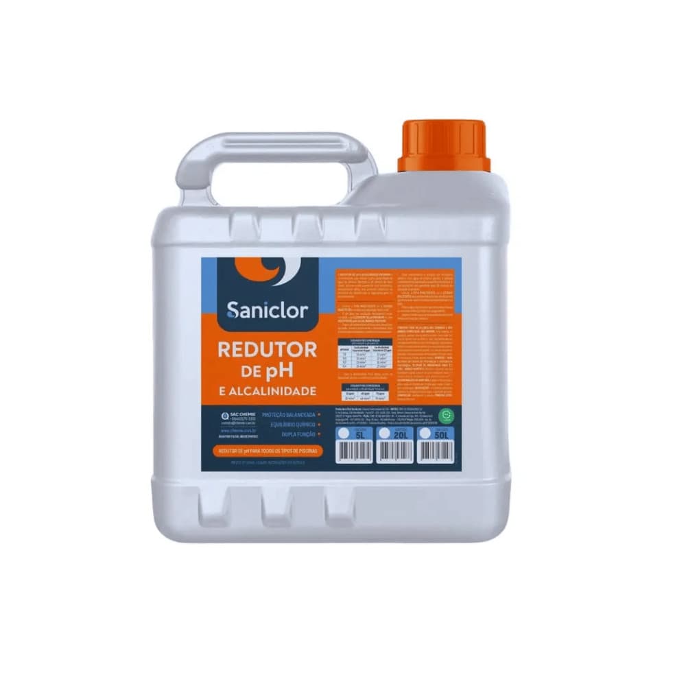 REDUTOR DE PH PARA PISCINAS - 5 LTS - SANICLOR
