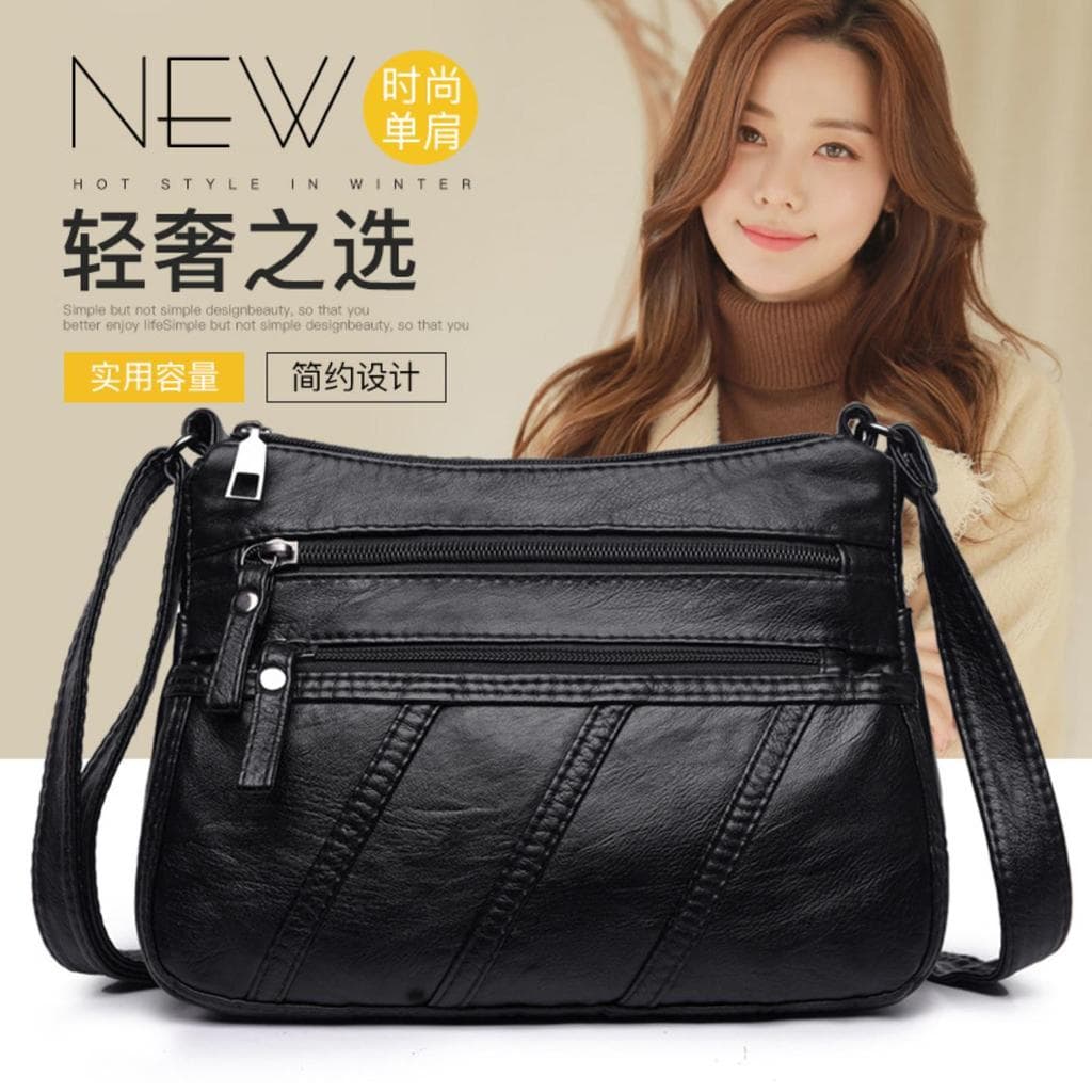 Bolsas femininas idosas de meia-idade 2026 novo estilo de grande capacidade bolsa mensageiro de um ombro para mulheres
