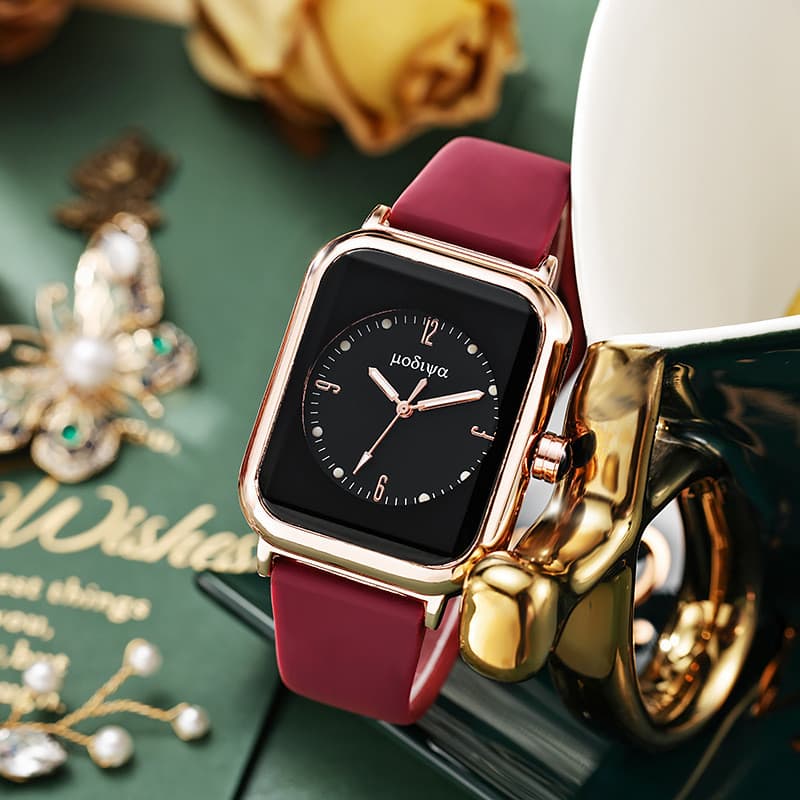 Novo estilo criativo moda relógio de quartzo feminino decoração luminosa senhoras relógio