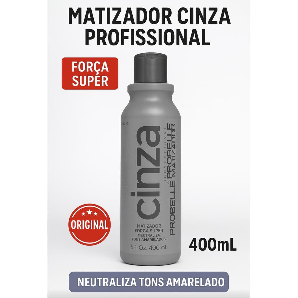 Matizador Cinza força super probelle  400 ml