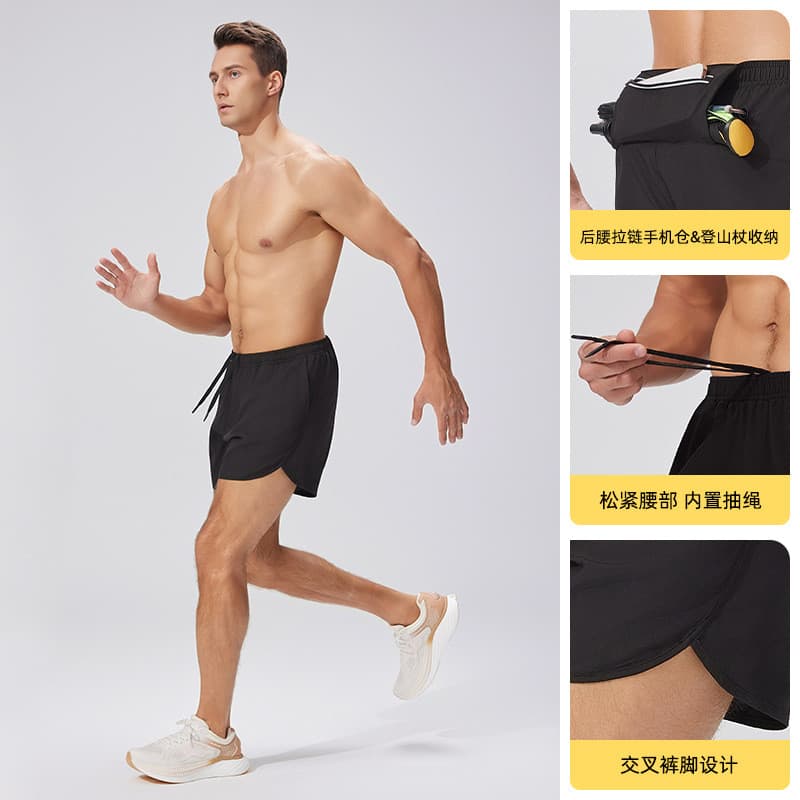 Homens esportes shorts esportivos ao ar livre Cross Country shorts Fitness pista campo treinamento correndo shorts