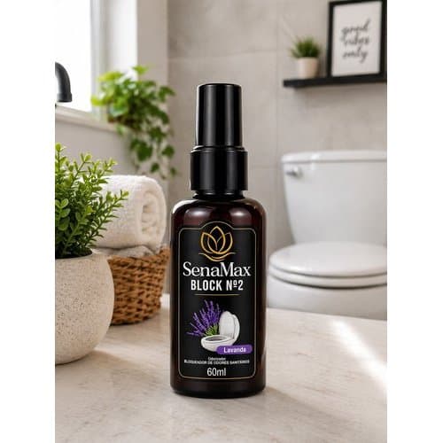 Bloqueador Odores Sanitário Aroma Lavanda 60ml Controle Eficiente Duração Prolongada