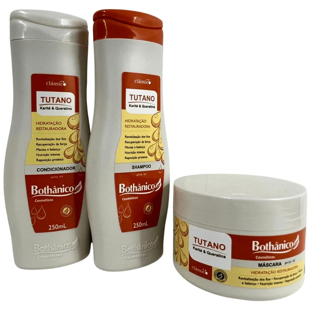 Kit Bothanico 3Und Shampoo Cond Mascara Tutano Karité Querat