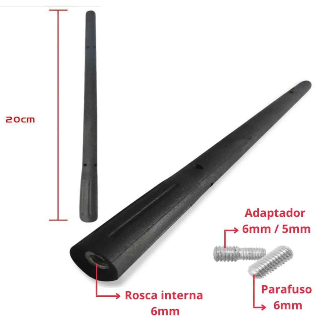 Antena Esportiva Nissan March Versa Sentra