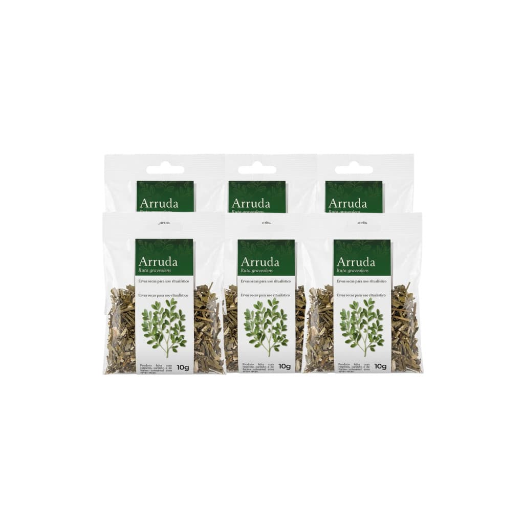 Kit 6 Pacotes Banho de Limpeza Defumação Arruda  - 10g Cada