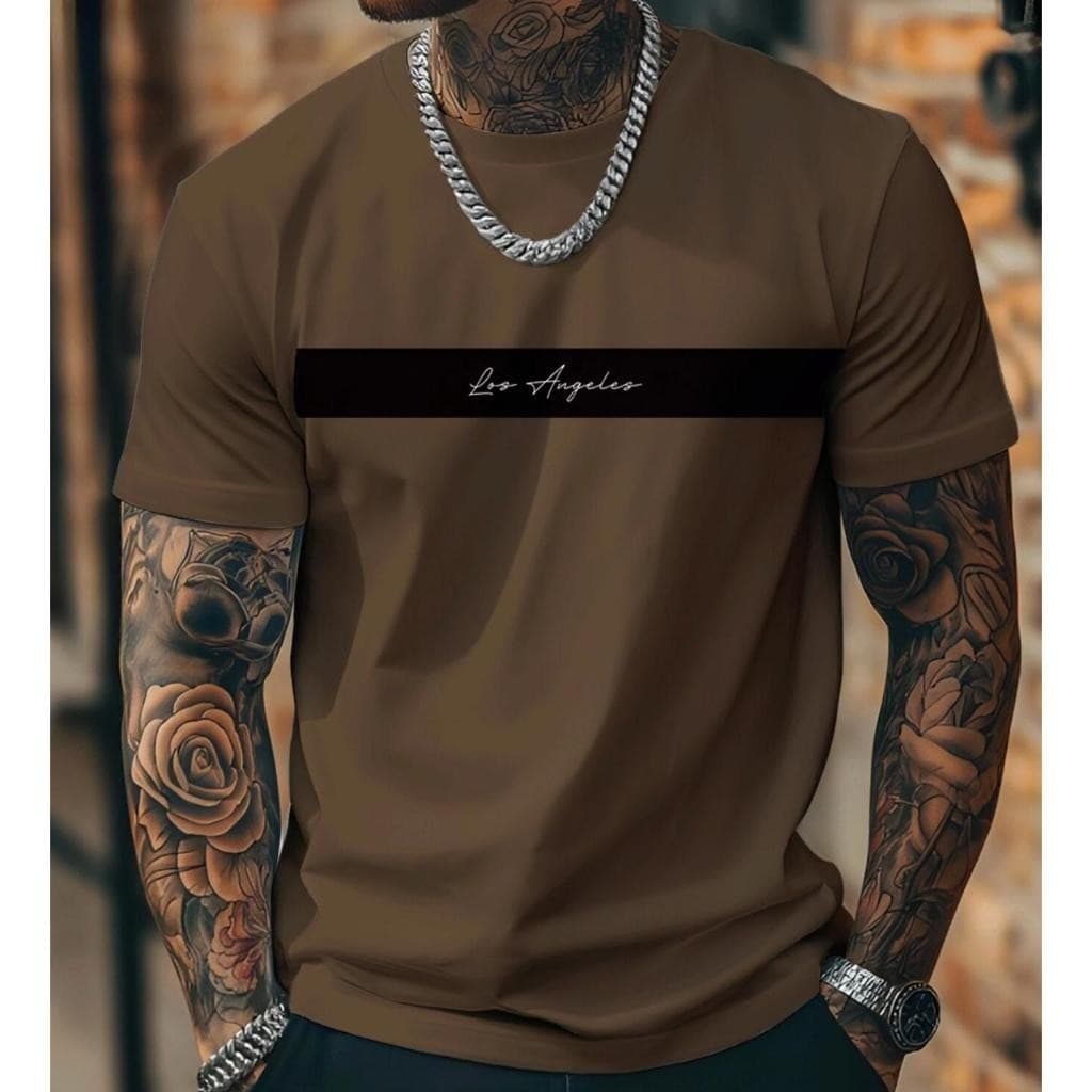 Camiseta Masculina 100%  Algodão Camisa Estampa  Verão lançamento 2026
