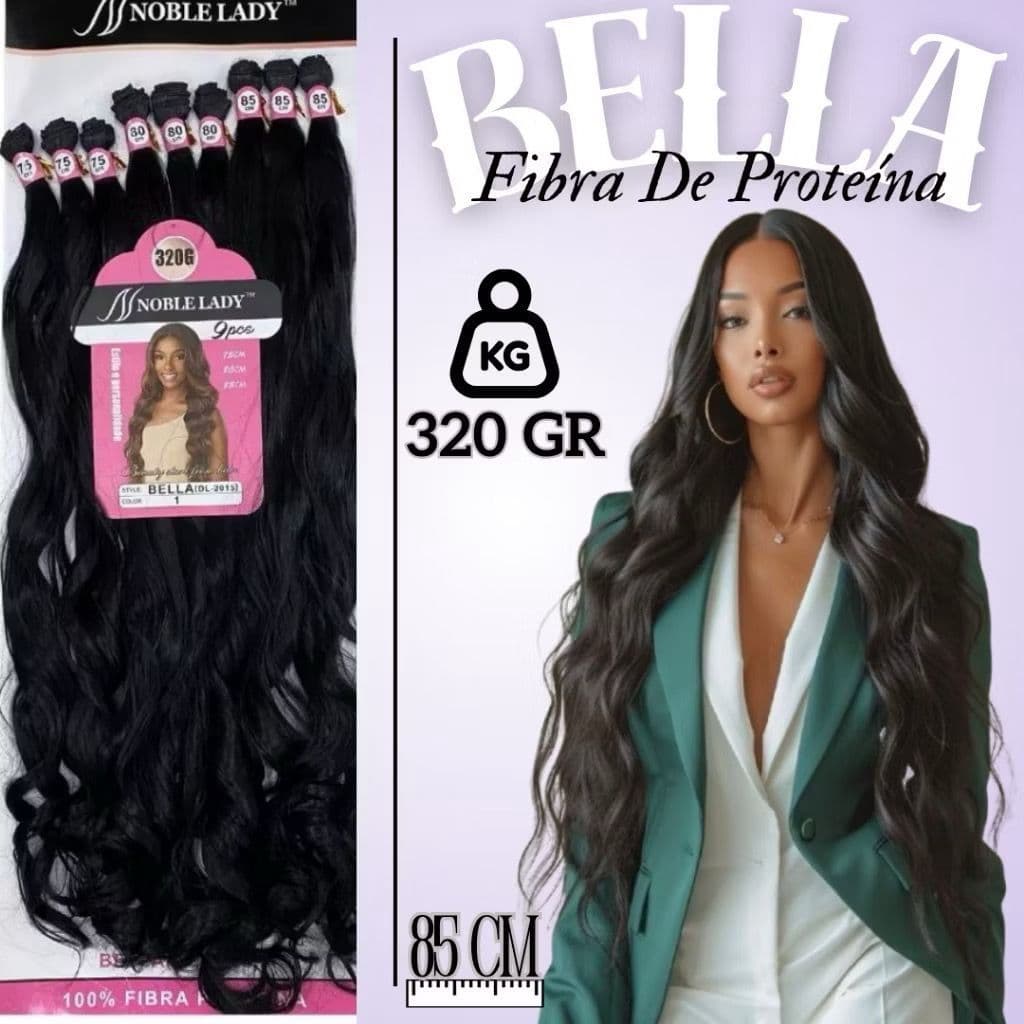 Noble Lady Fibra de Proteína Bella Cabelo Ondulado Bio Orgânico 85cm Para Entrelace 320gr