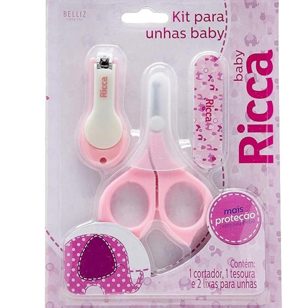 Kit para Unhas Ricca Baby Rosa Cód:925
