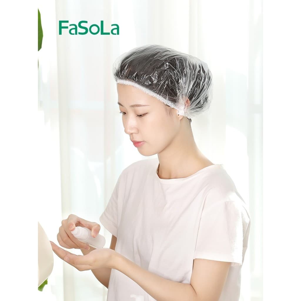 FaSoLa touca de banho feminina, à prova d'água, banho doméstico, adulto, crianças, touca de cabelo, banheiro, touca de b