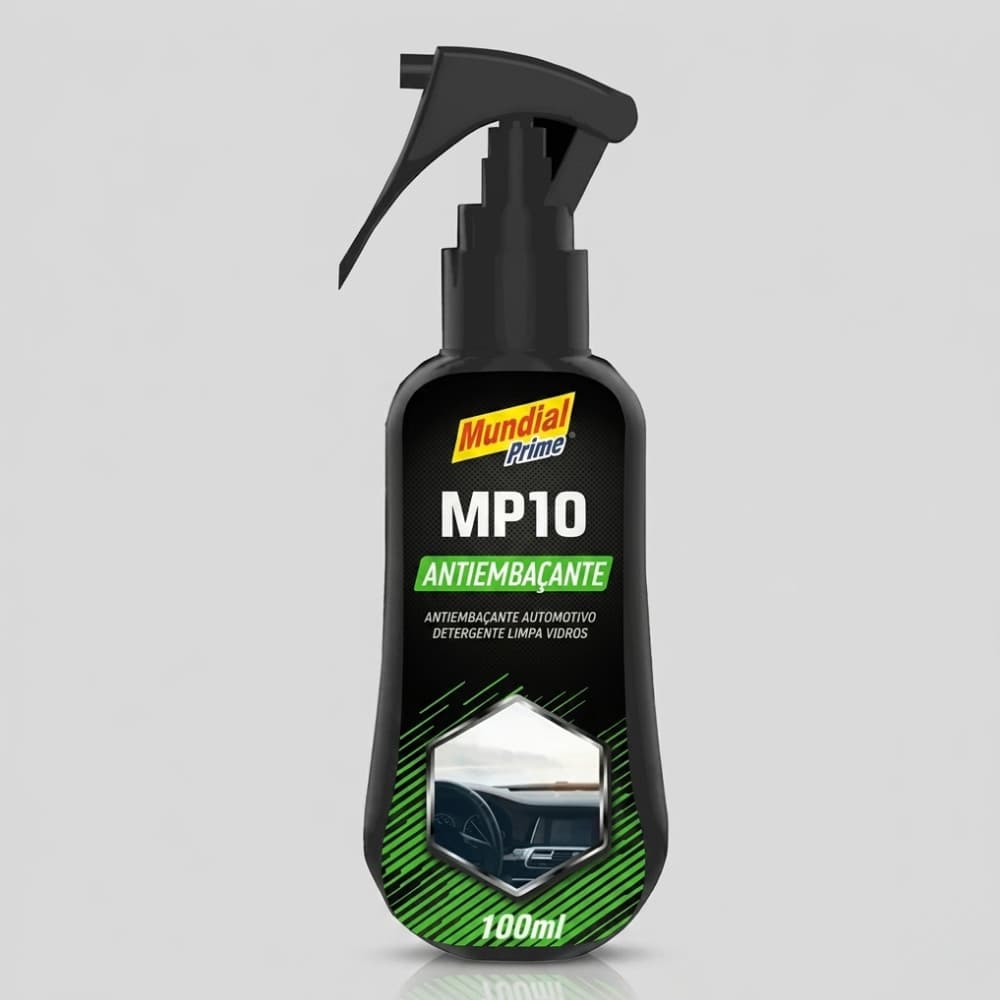 Antiembaçante Spray Mundial Prime 100mL Vidro Espelho Carro