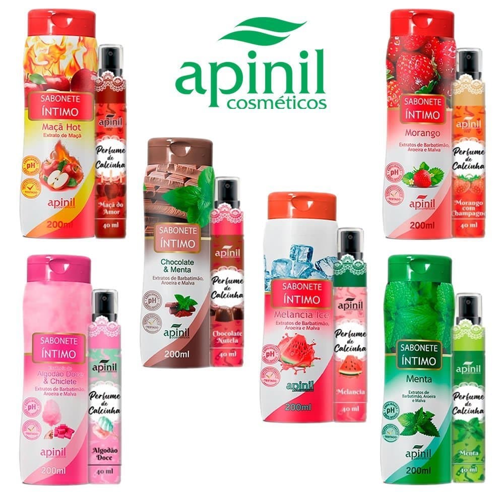 KIT Sabonete Liquído + Perfume Intimo Produtos Femininos Apinil SEX SHOP
