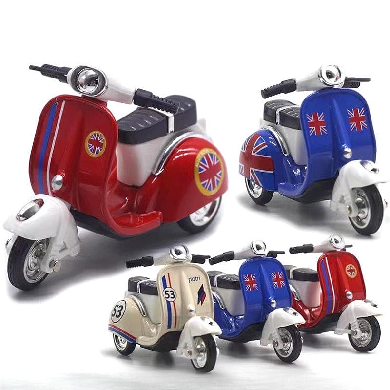 Q-Versão Liga Inércia Cordeiro Modelo Ornamento Brinquedo Bonito Motocicleta Chaveiro Atacado De Pingentes