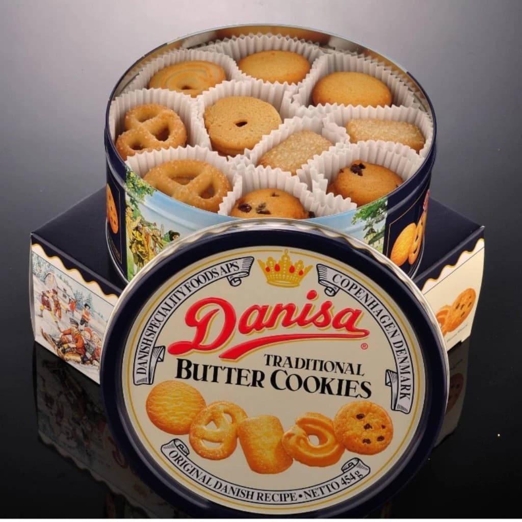 kit 2x Biscoito Amanteigado Tradicional DANISA LATA 454g