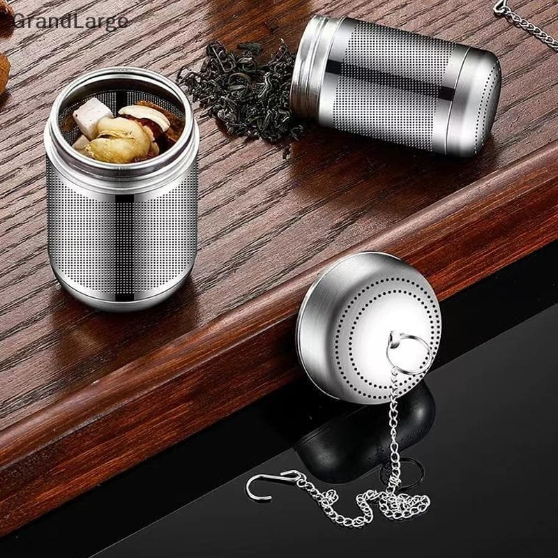 [GrandLarge] Coador De Chá De Aço Inoxidável Infusor Folhas Tempero Bola Bule Malha Fina Filtro De Café Teaware BR