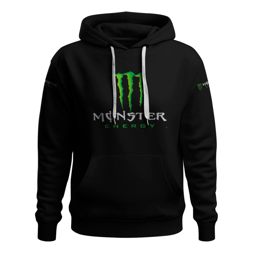Moletom Com Capuz estampa Monster energy unissex