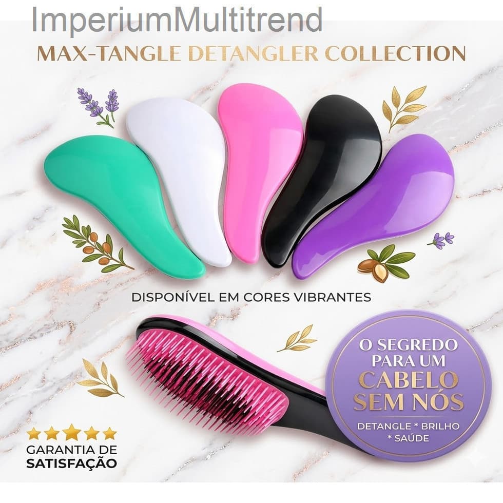 Kit    6/ 10 - Escovas5, Mágicas pra cabelo - Anti Frizz - De Desembaraçar5 Escova magica bolinha