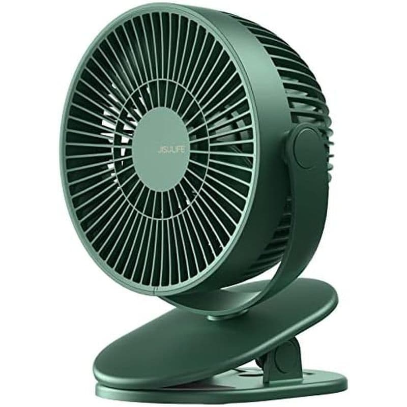 Ventilador De Carrinho De Bebê JISULIFE Clip on , 4000mAh Opeed , S Pessoal Portátil , Silencioso & amp ; Design De Slot