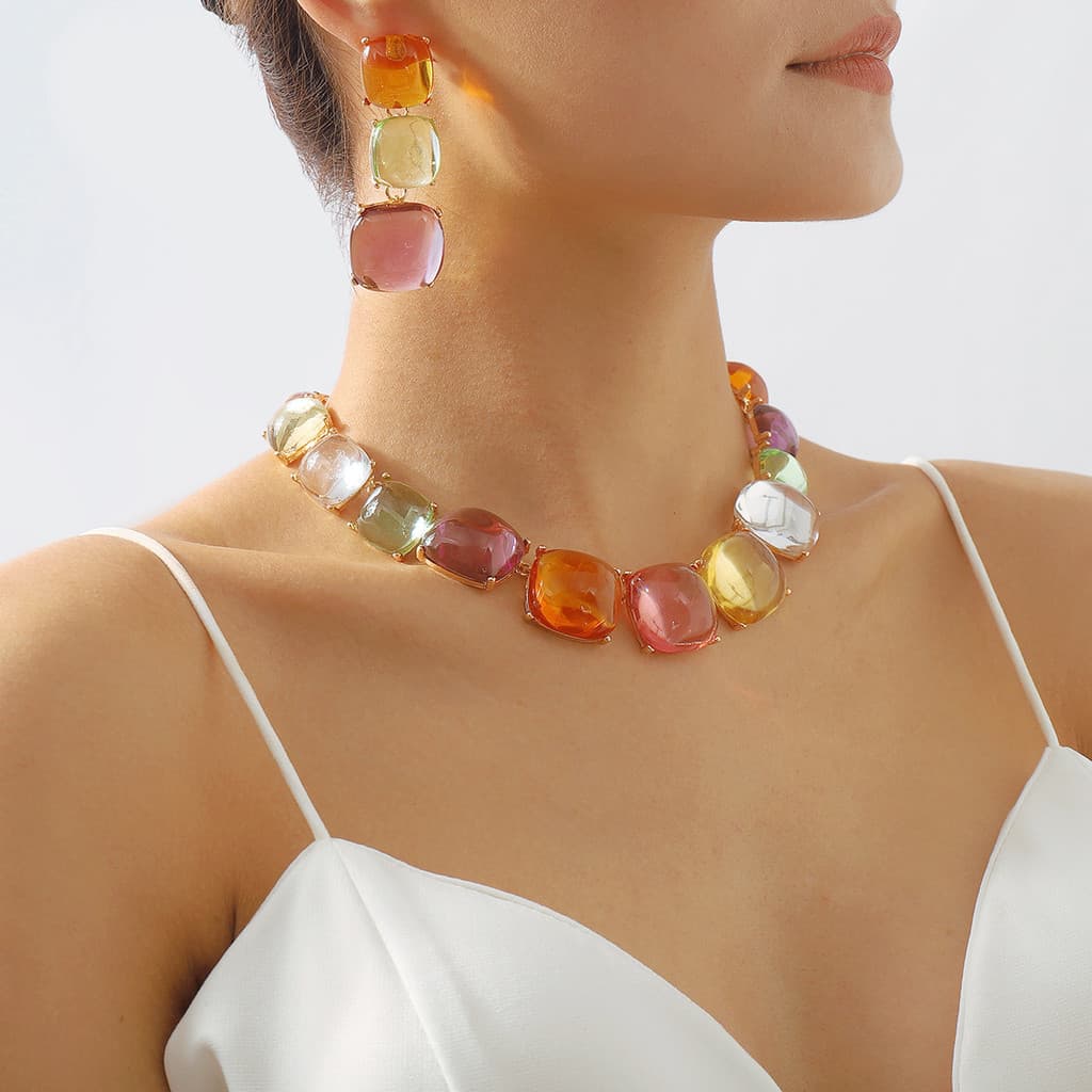 Gargantilha Boêmia Vintage Colar Feminino Joias