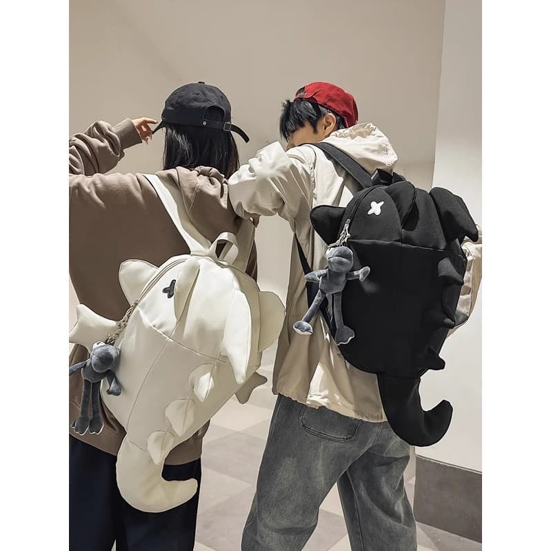 Mochila tubarão Design exclusivo unissex mochila estudante universitário homens mulheres bolsa de ciclismo baleia mochil
