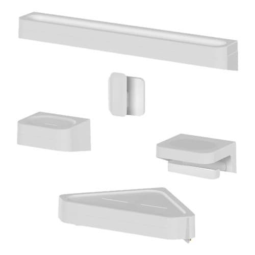 Kit Banheiro 5 Peças Ou Eleve Branco: Pratico E Sofisticado