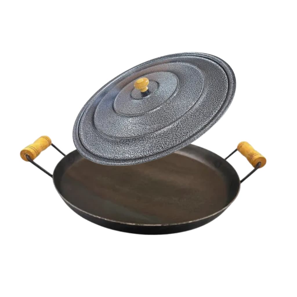 Disco De Arado Tacho Aço Borda Alta 40cm Tampa de Alumínio