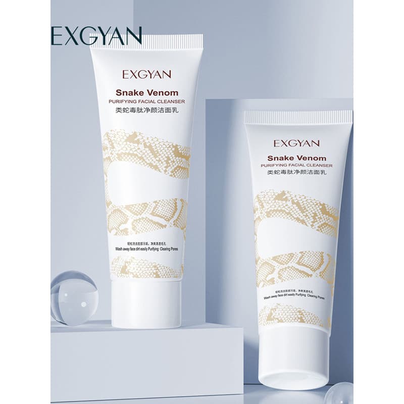 Yixiangyuan cobra veneno peptídeo limpeza facial limpador de limpeza profunda limpador facial suave não apertado