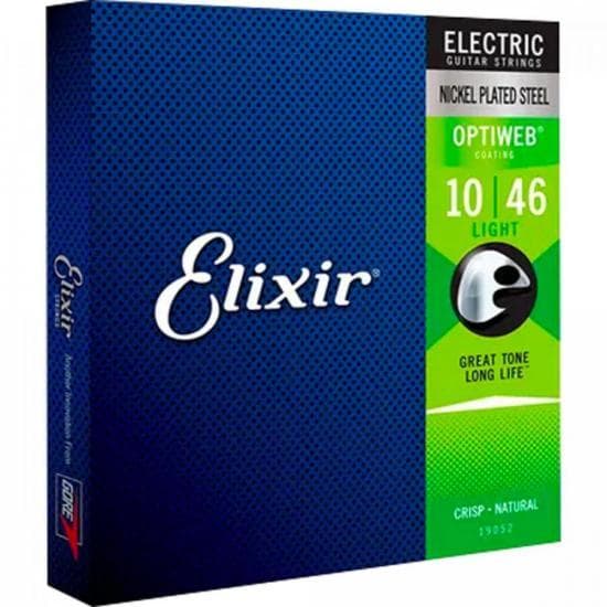 Encordoamento Guitarra .010 Light Optiweb Elixir
