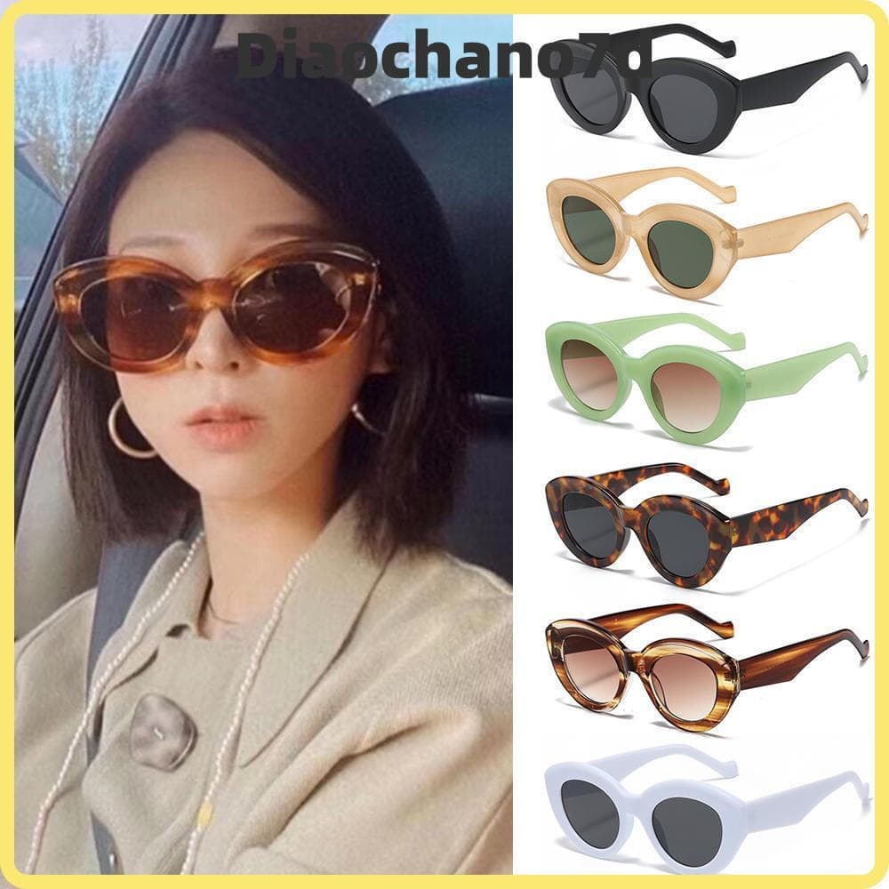 DIAOCBR Óculos De Sol Trendy Shades Ovais