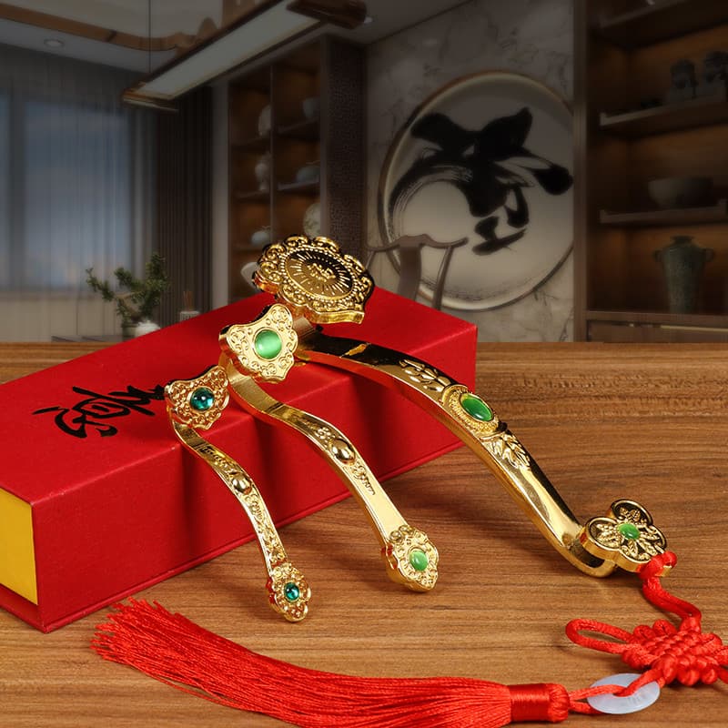 Ruyi ornamentos liga de cobre tudo auspicioso sorte fortuna artesanato sala estar decorações escritório abertura present